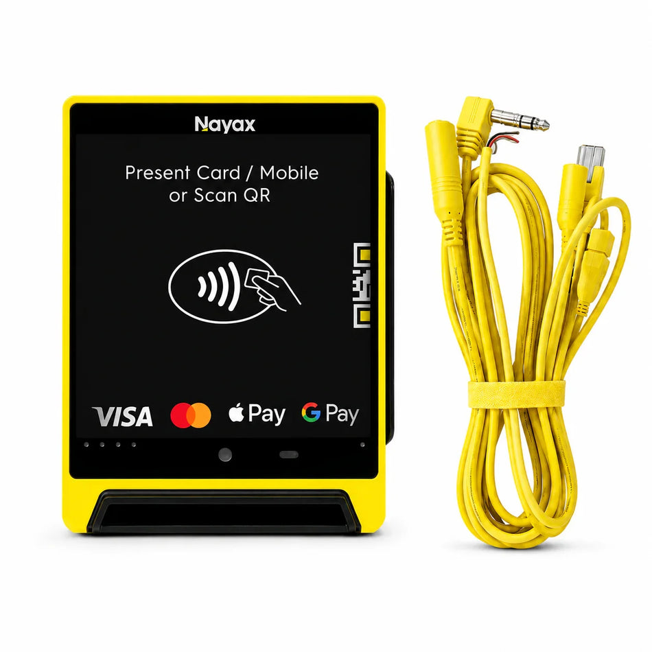Nayax VPOS Media 4 touchscreen cashless payment terminal for vending machines